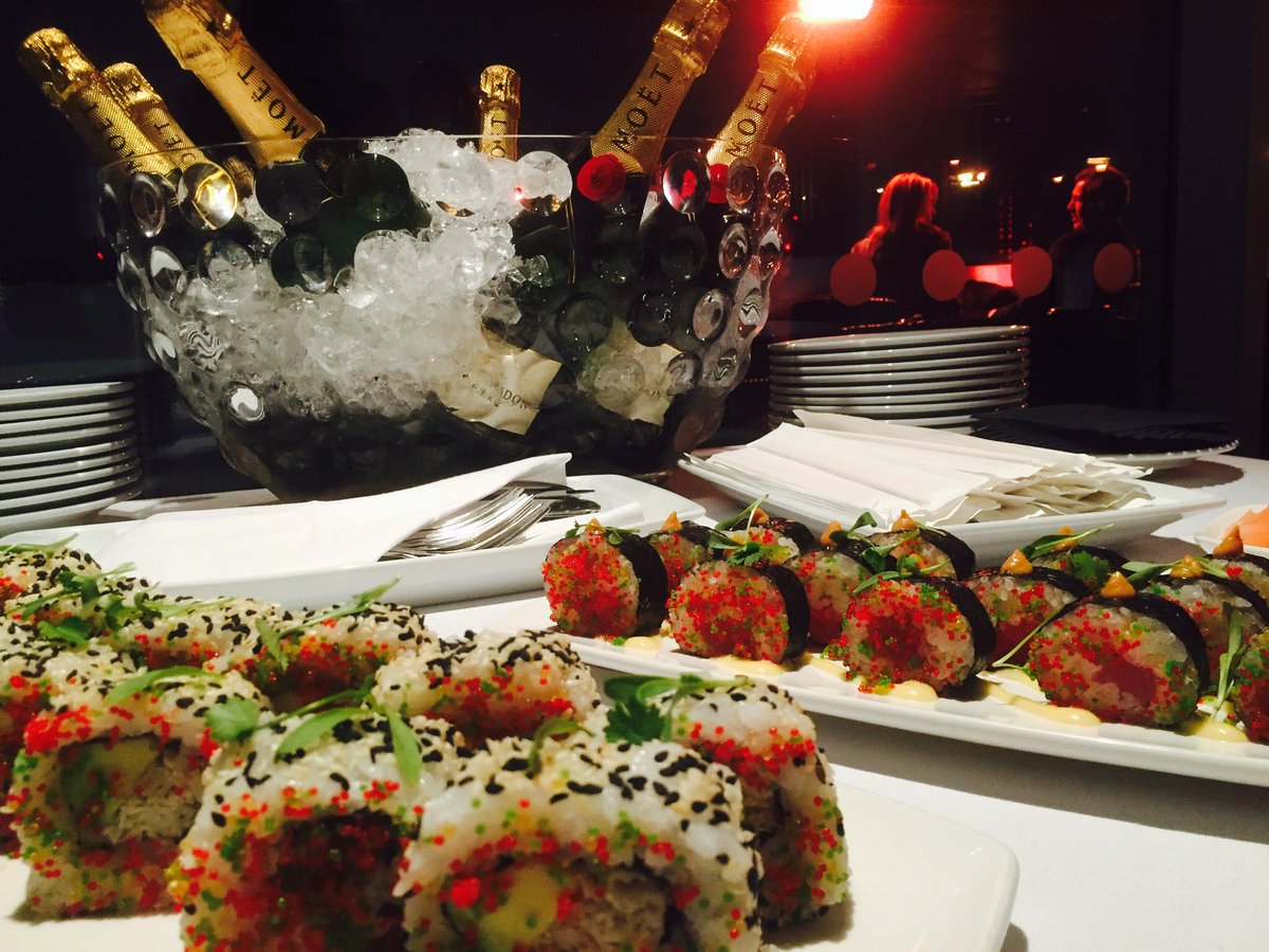sushi and champagne me london hotel